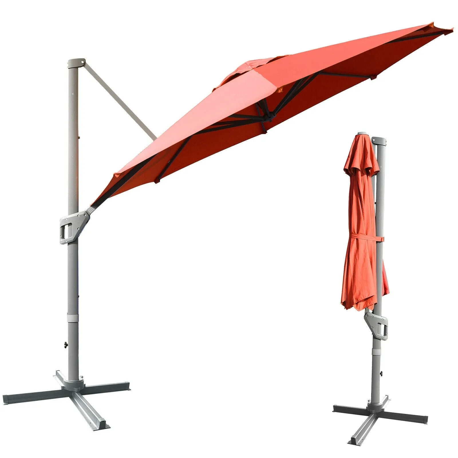 11ft Patio Offset Umbrella - Orange