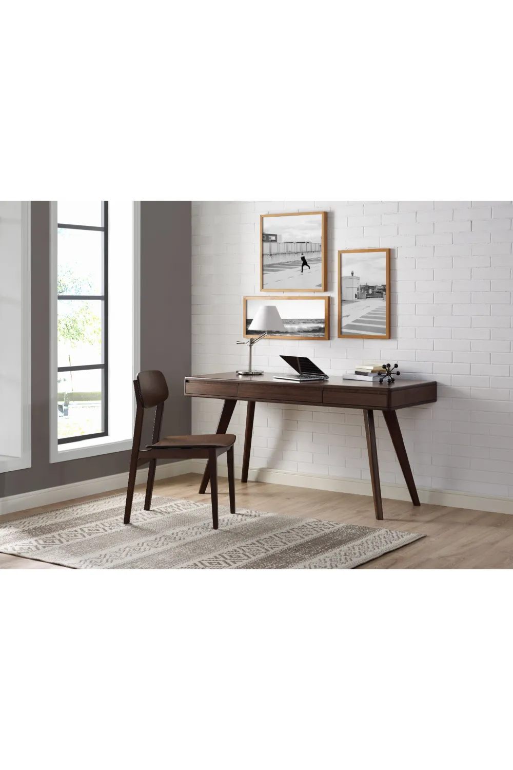 3-Drawer Bamboo Writing Desk | Greenington Currant