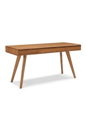 3-Drawer Bamboo Writing Desk | Greenington Currant