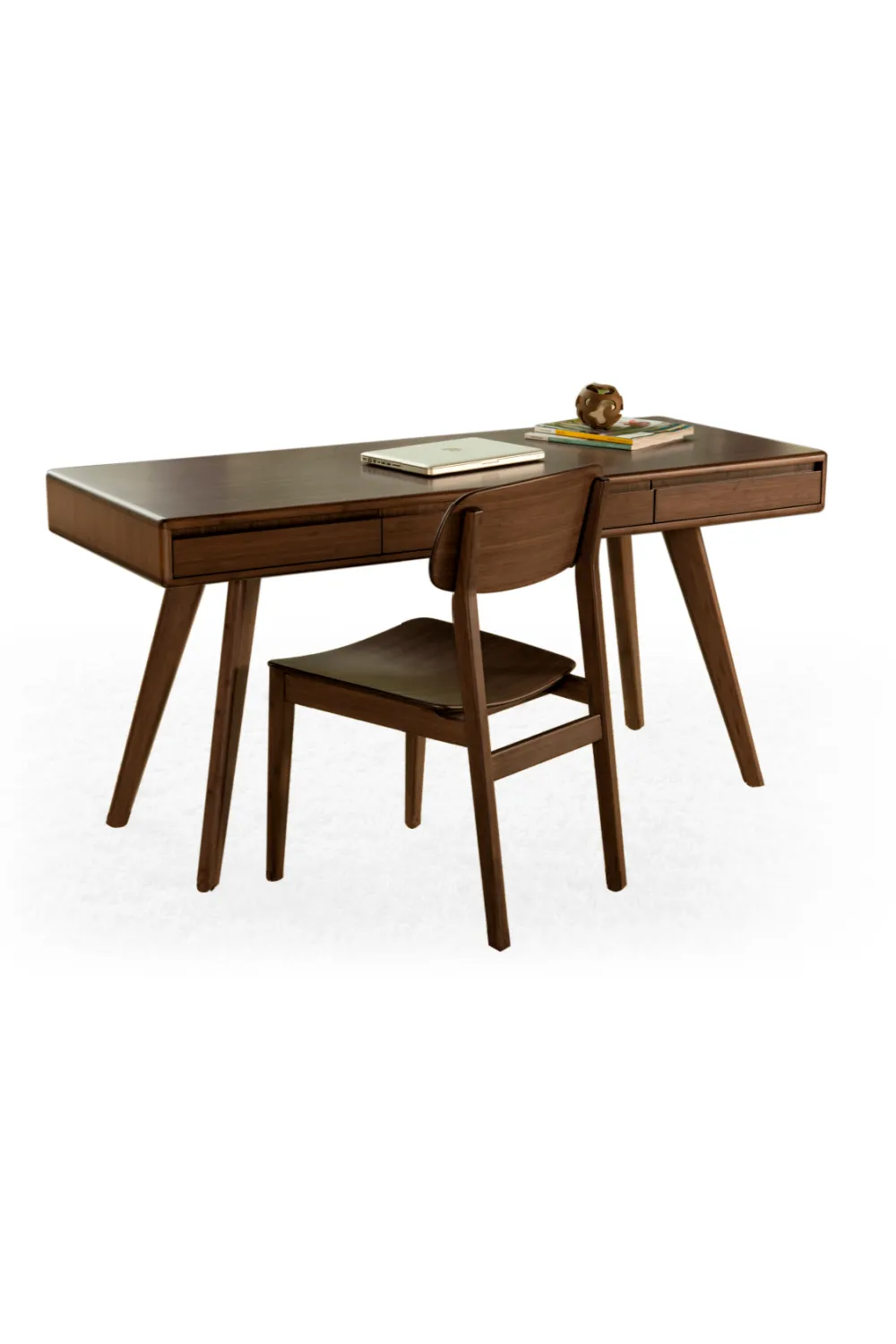 3-Drawer Bamboo Writing Desk | Greenington Currant