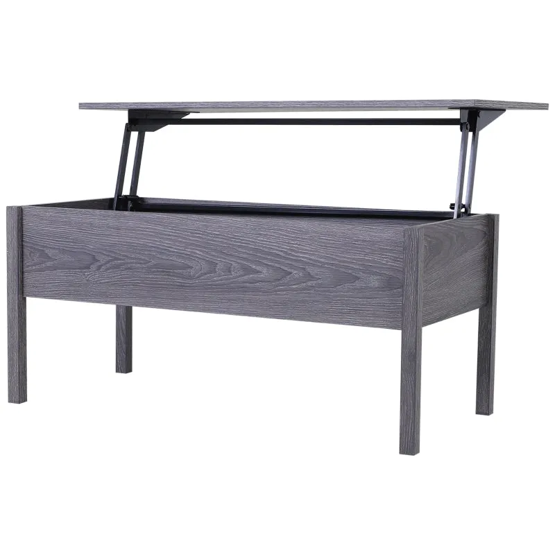 39" Modern Lift Top Coffee Table - Light Grey