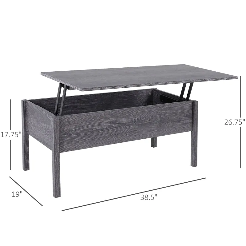 39" Modern Lift Top Coffee Table - Light Grey