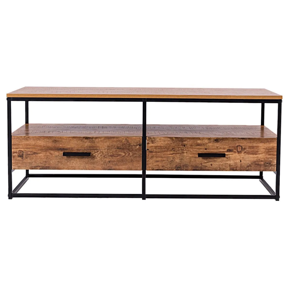 47" 2-Tier Coffee Table - Brown