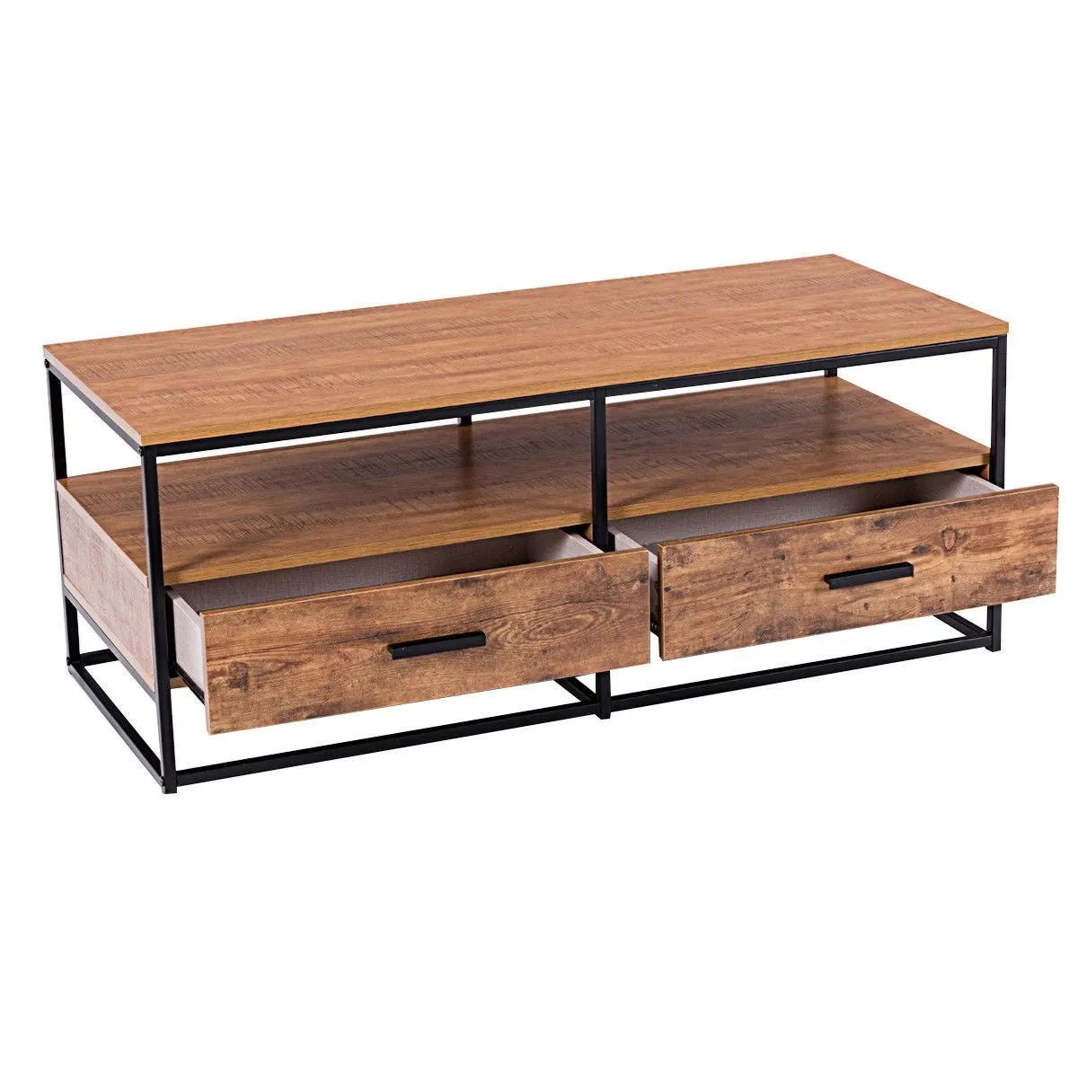 47" 2-Tier Coffee Table - Brown