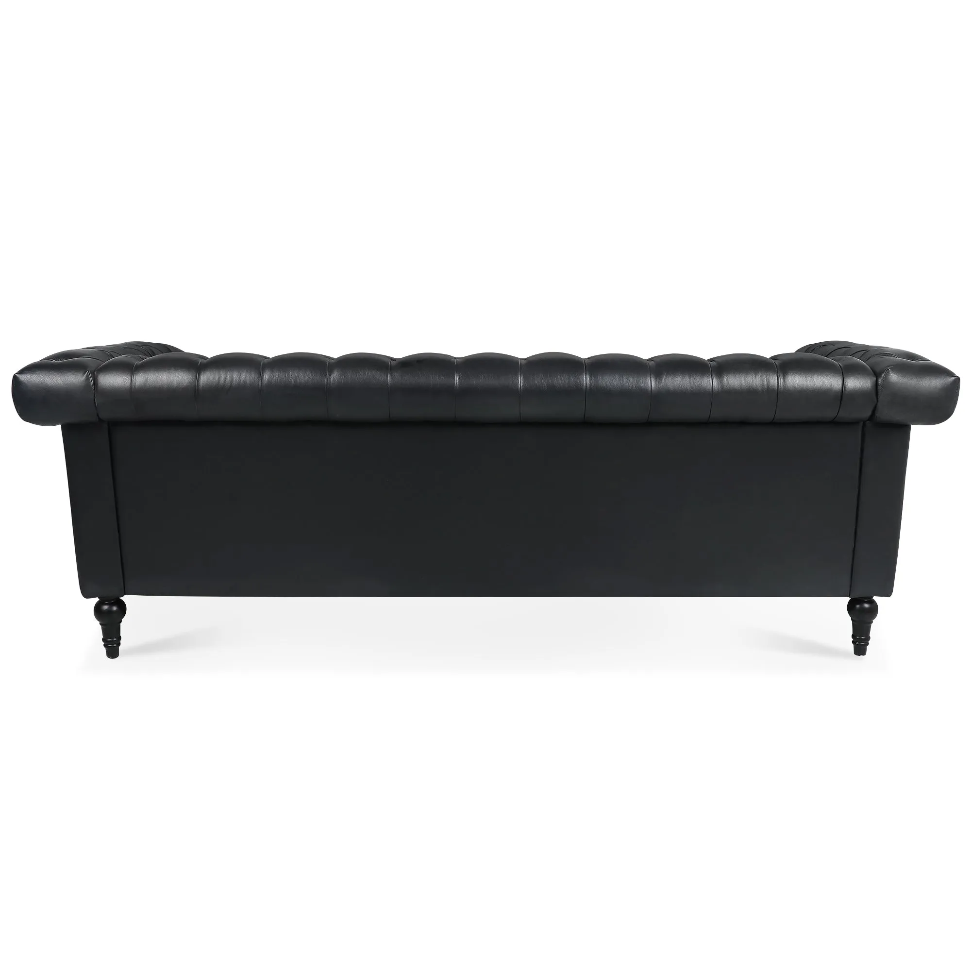 83.66 Inch Width Traditional  Square Arm removable cushion 3 seater Sofa