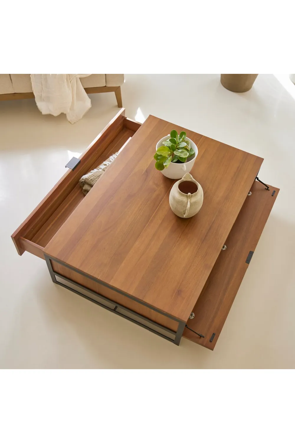 Acacia Storage Coffee Table | Tikamoon Urban