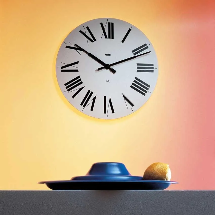 Alessi Firenze Wall Clock White