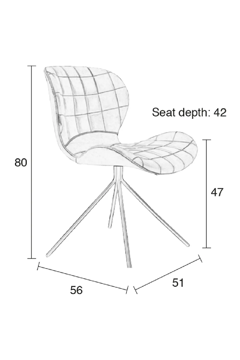 Amber Upholstered Dining Chairs (2) | Zuiver OMG