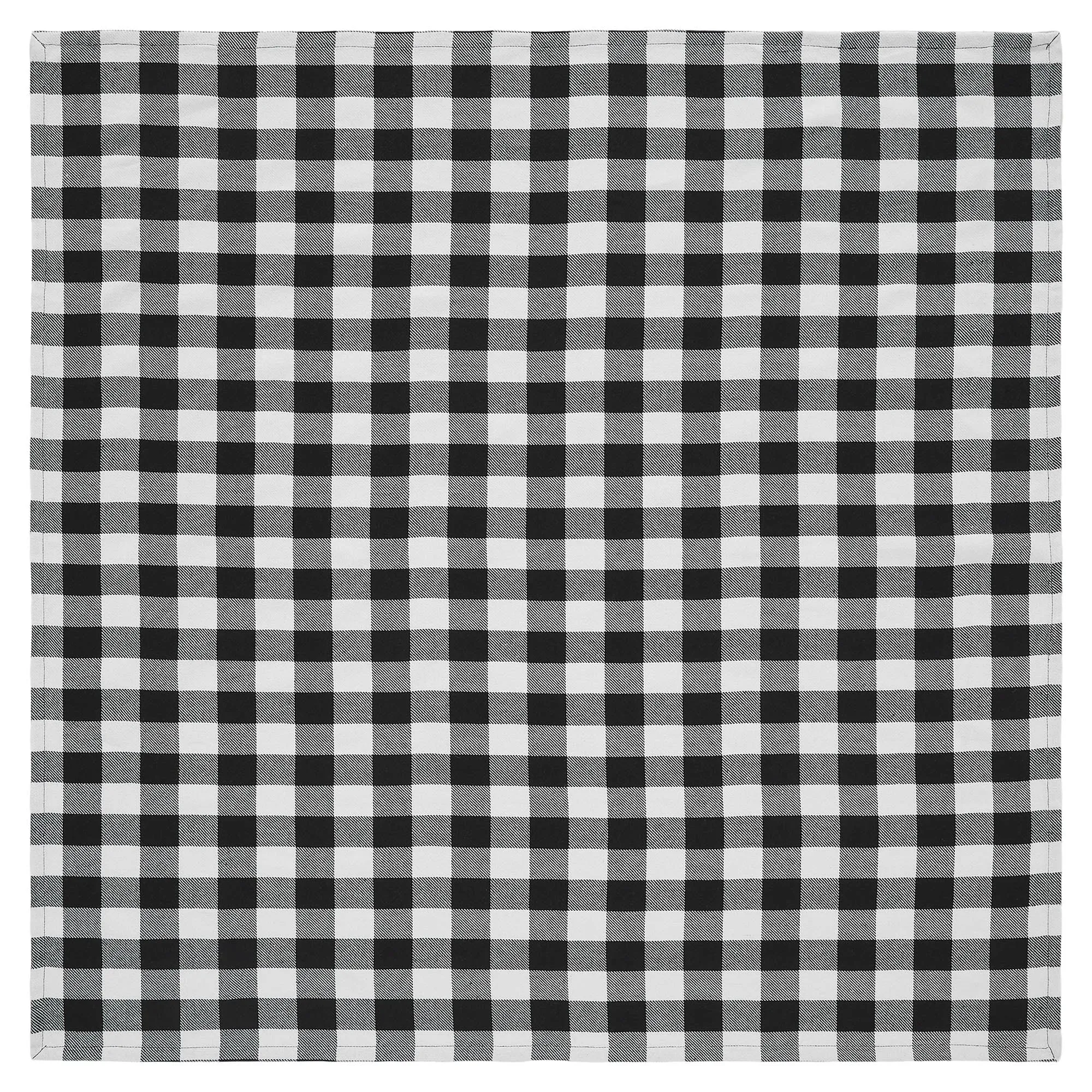 Annie Buffalo Check Black Table Topper 40x40