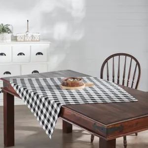 Annie Buffalo Check Black Table Topper 40x40