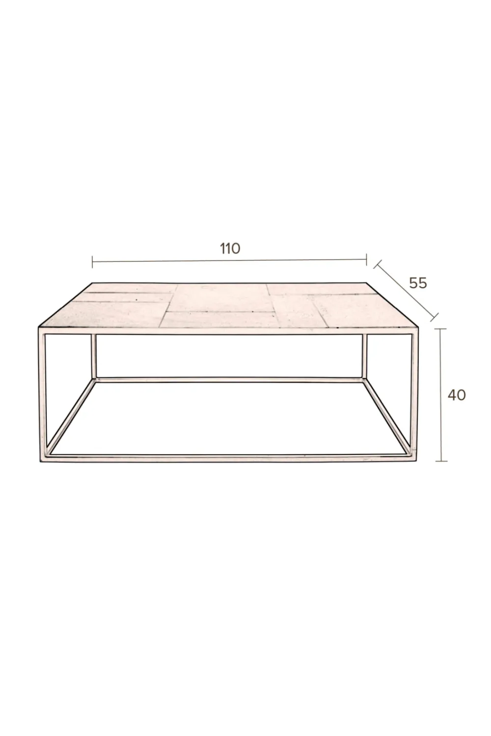 Antique Wooden Coffee Table | Dutchbone Lee