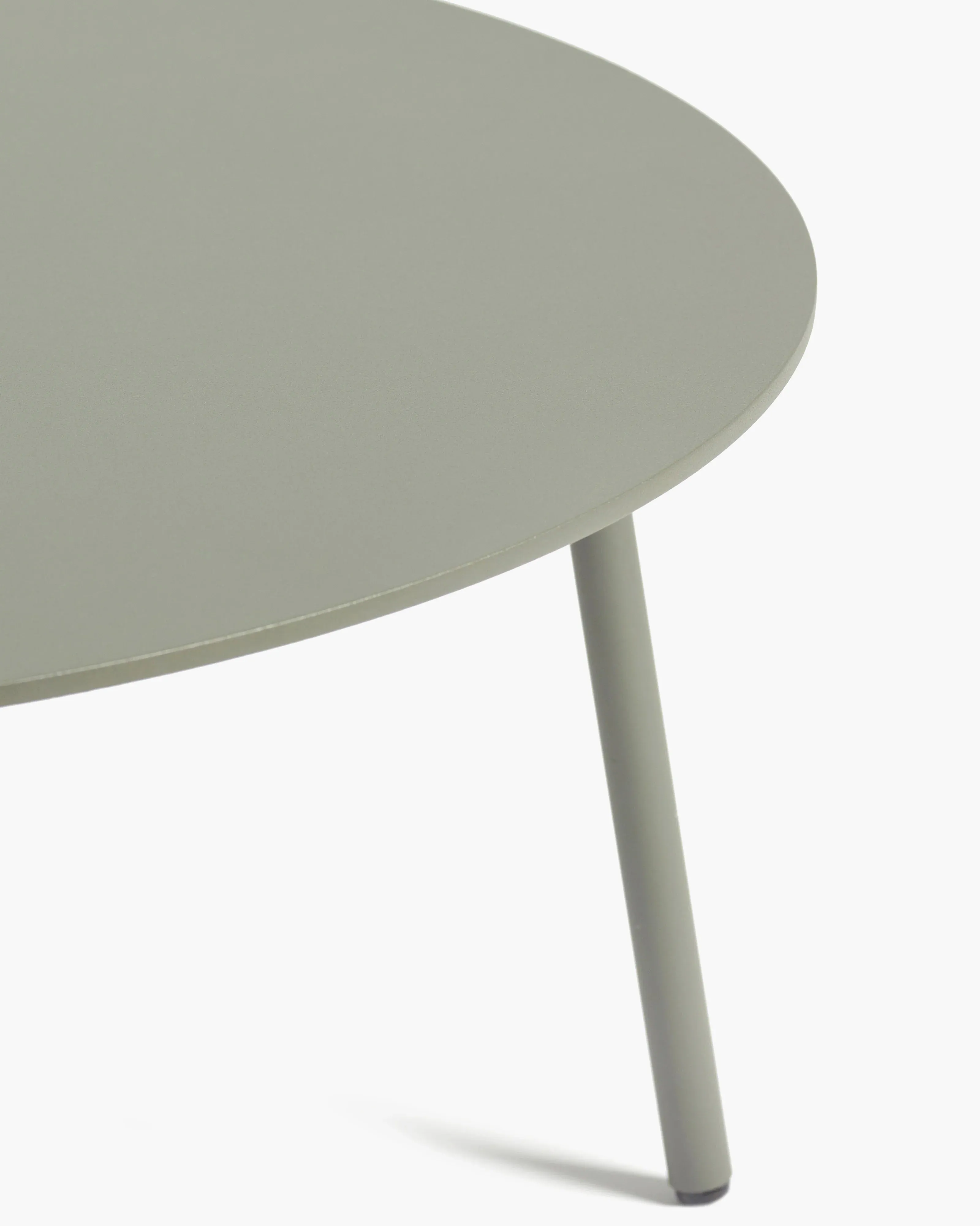 August Aluminum Round Side Table