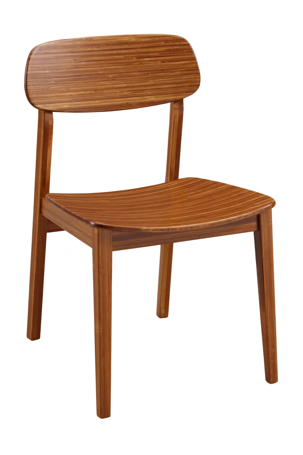 Bamboo Minimalist Dining Chair (Set of 2) | Greenington Currant