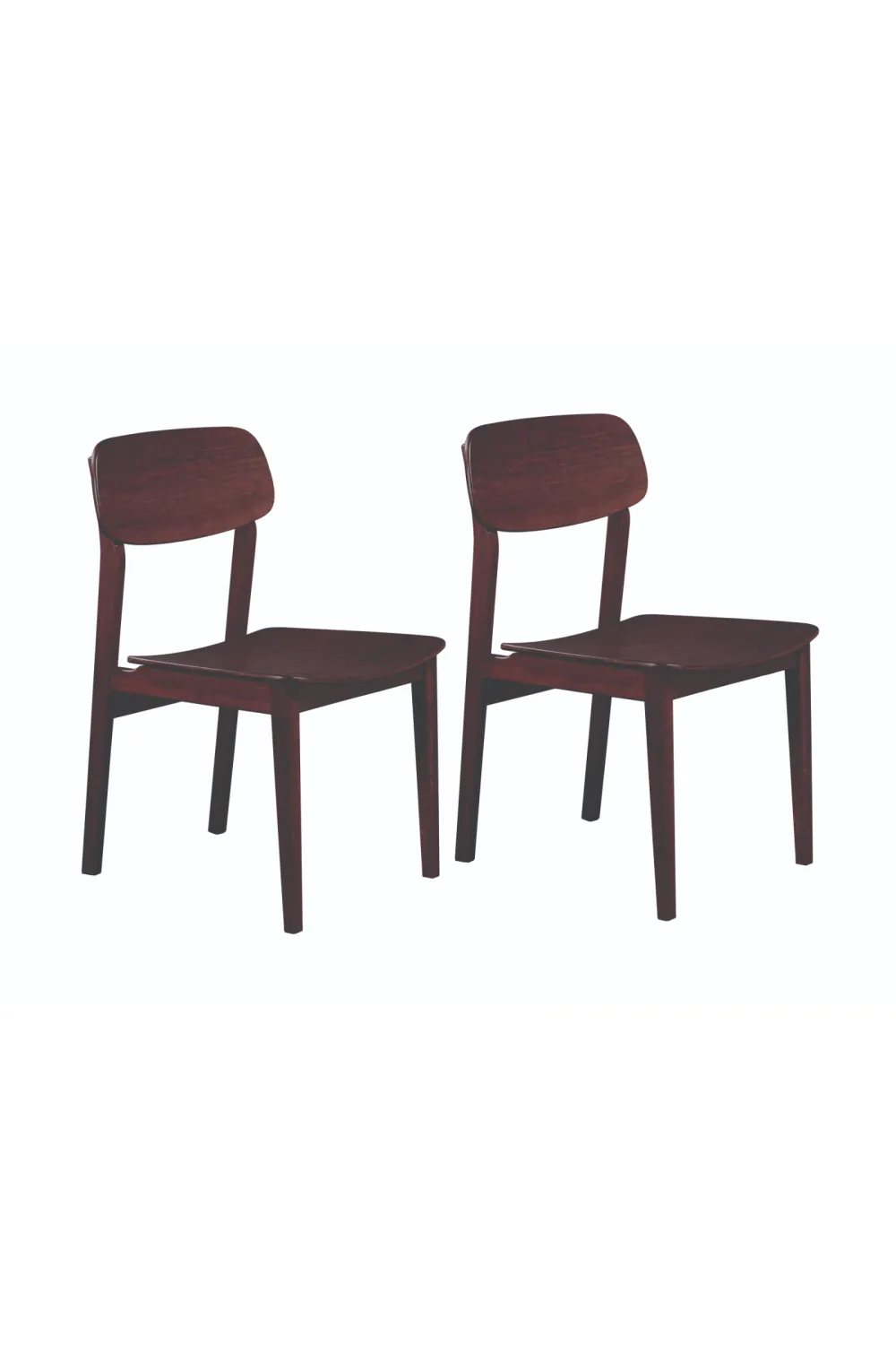 Bamboo Minimalist Dining Chair (Set of 2) | Greenington Currant