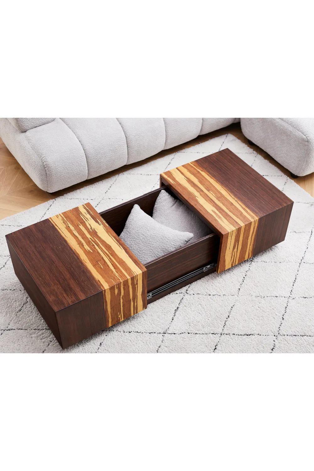 Bamboo Storage Coffee Table | Greenington Azara