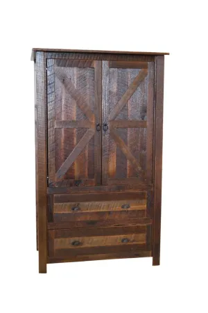 Barnwood 2-Drawer Wardrobe