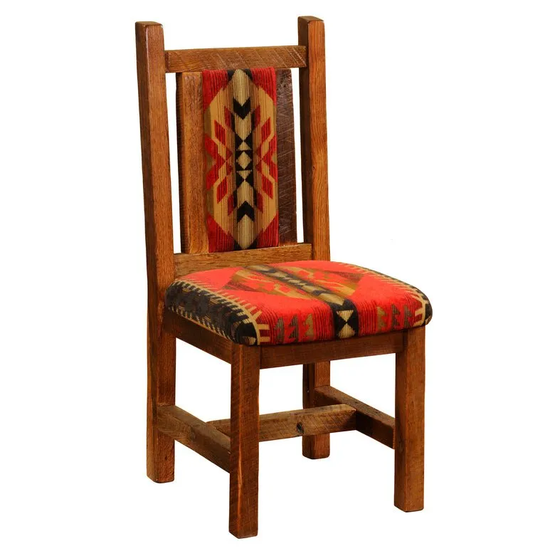 Barnwood Upholstered Artisan Side Chair