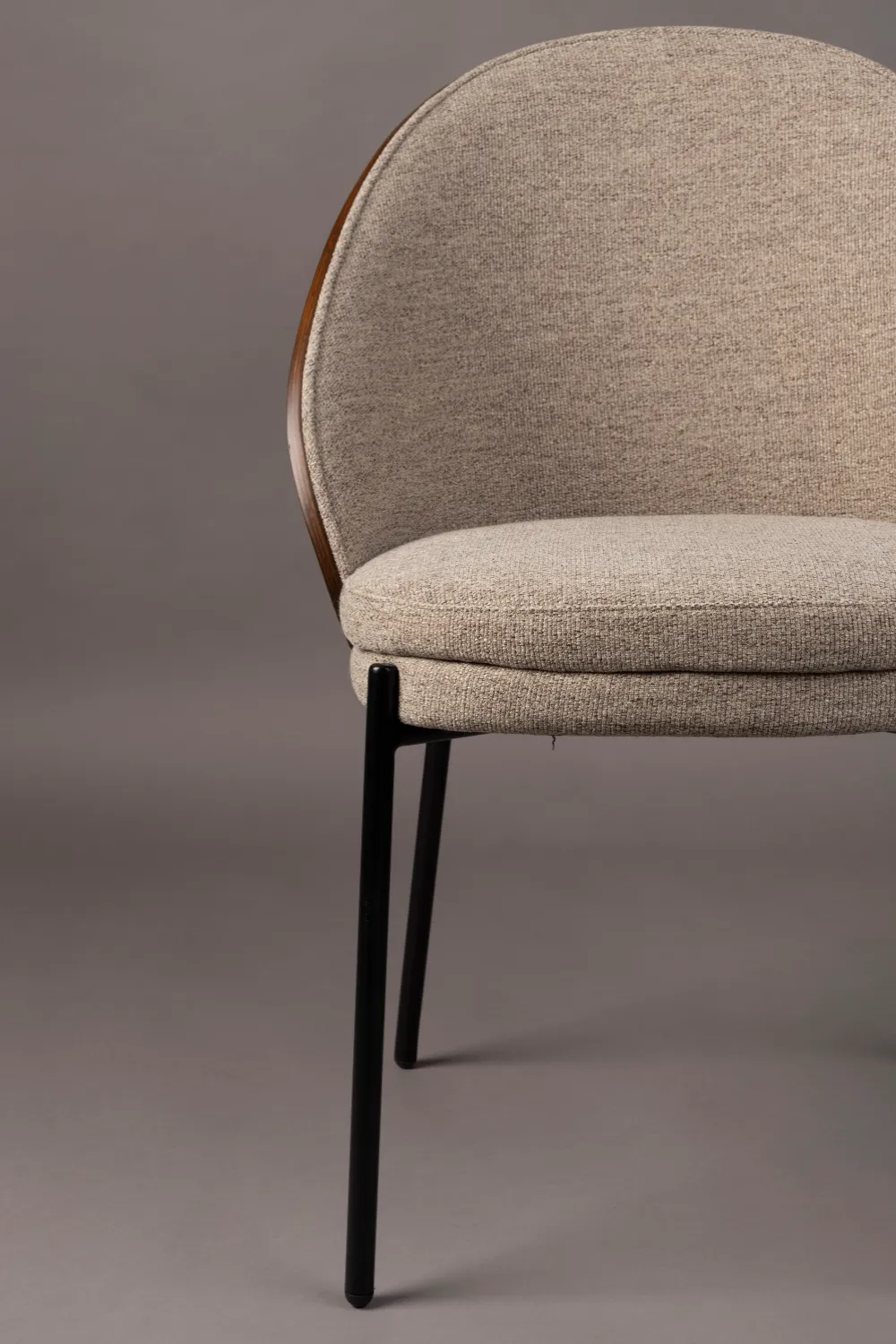 Beige Fabric Dining Chairs (2) | Dutchbone Rodin