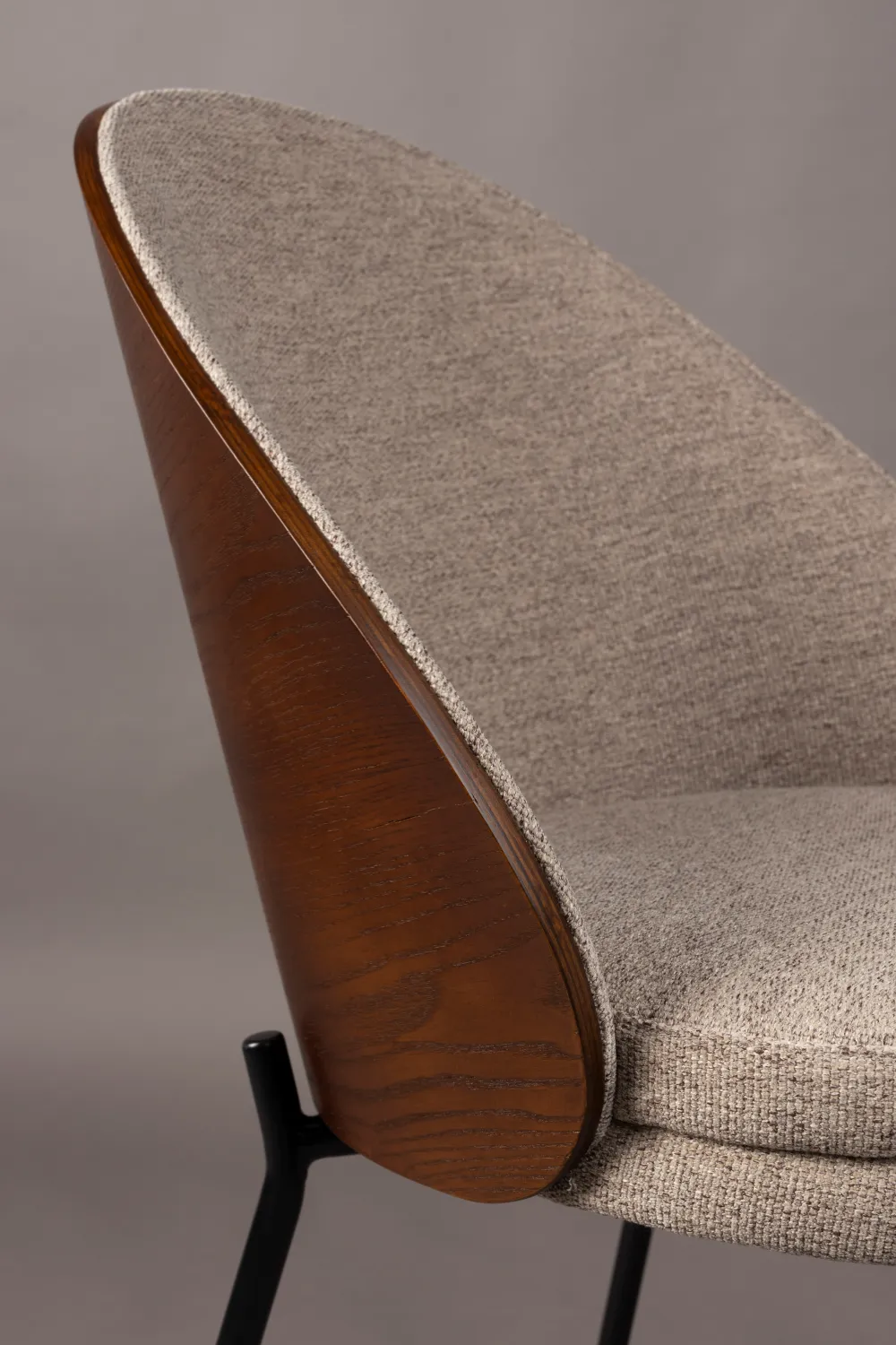 Beige Fabric Dining Chairs (2) | Dutchbone Rodin