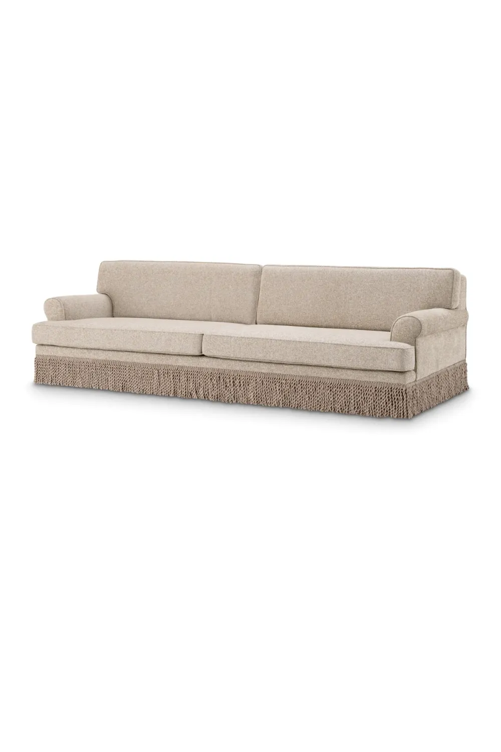 Beige Fringed Sofa | Met x Eichholtz Madison