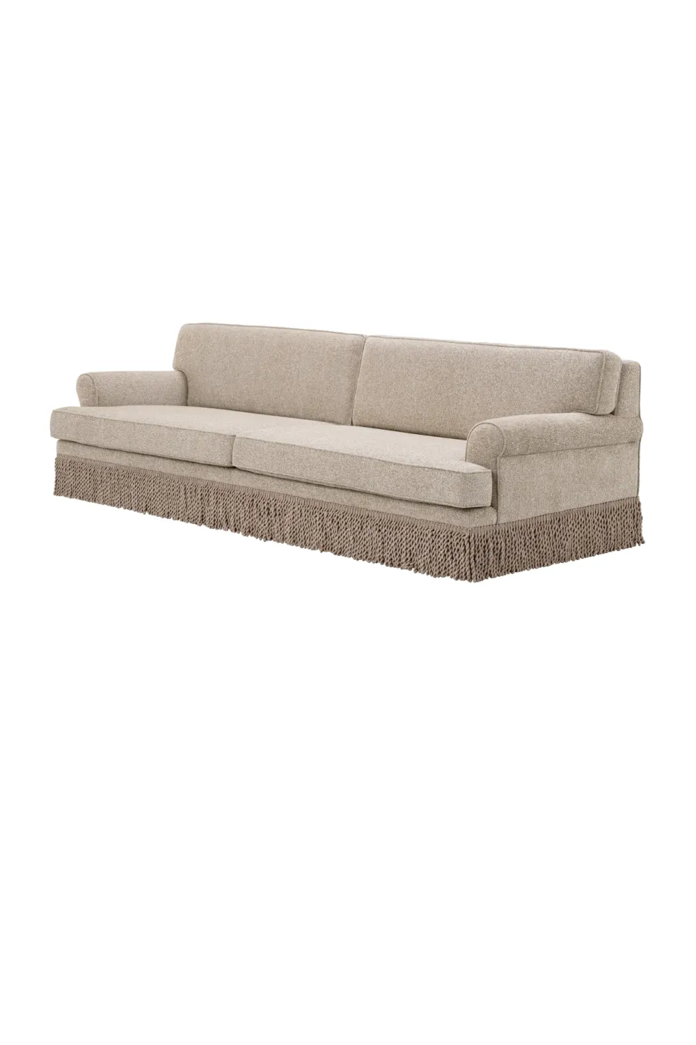 Beige Fringed Sofa | Met x Eichholtz Madison