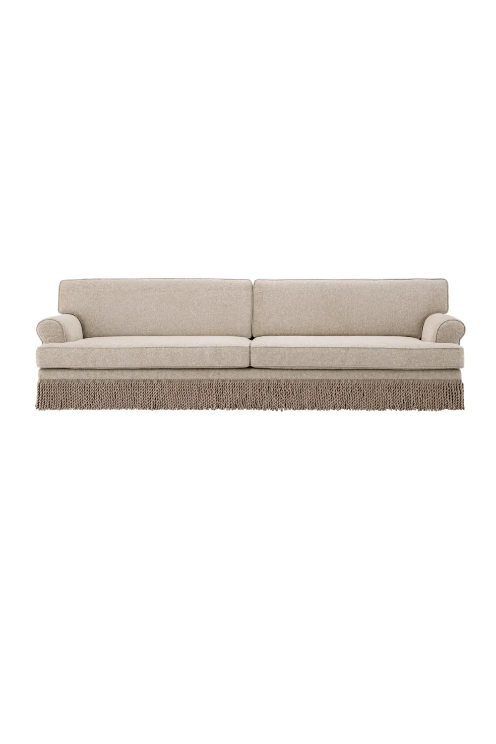 Beige Fringed Sofa | Met x Eichholtz Madison