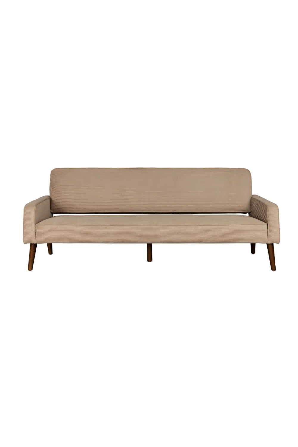 Beige Ribcord Sofa | Dutchbone Preston