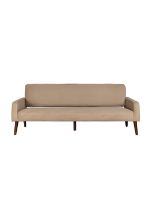 Beige Ribcord Sofa | Dutchbone Preston