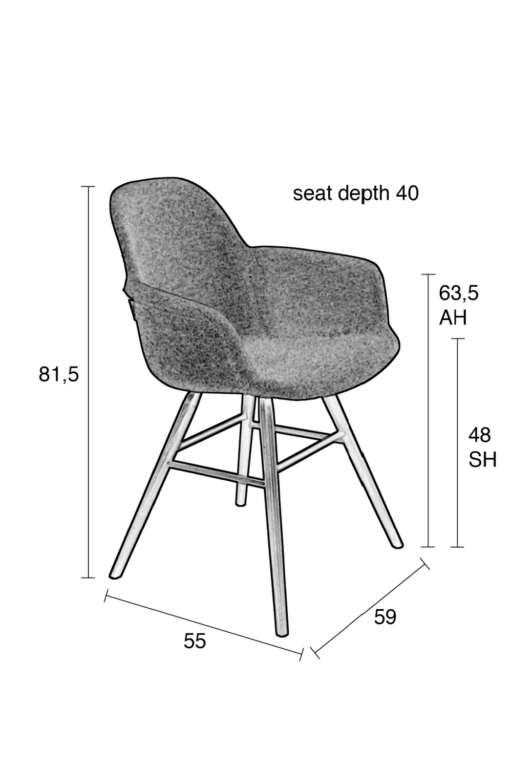 Beige Upholstered Armchairs (2) | Zuiver Albert Kuip Soft