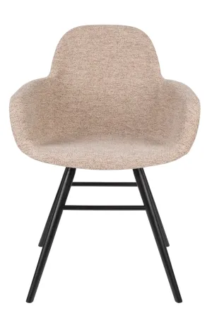 Beige Upholstered Armchairs (2) | Zuiver Albert Kuip Soft