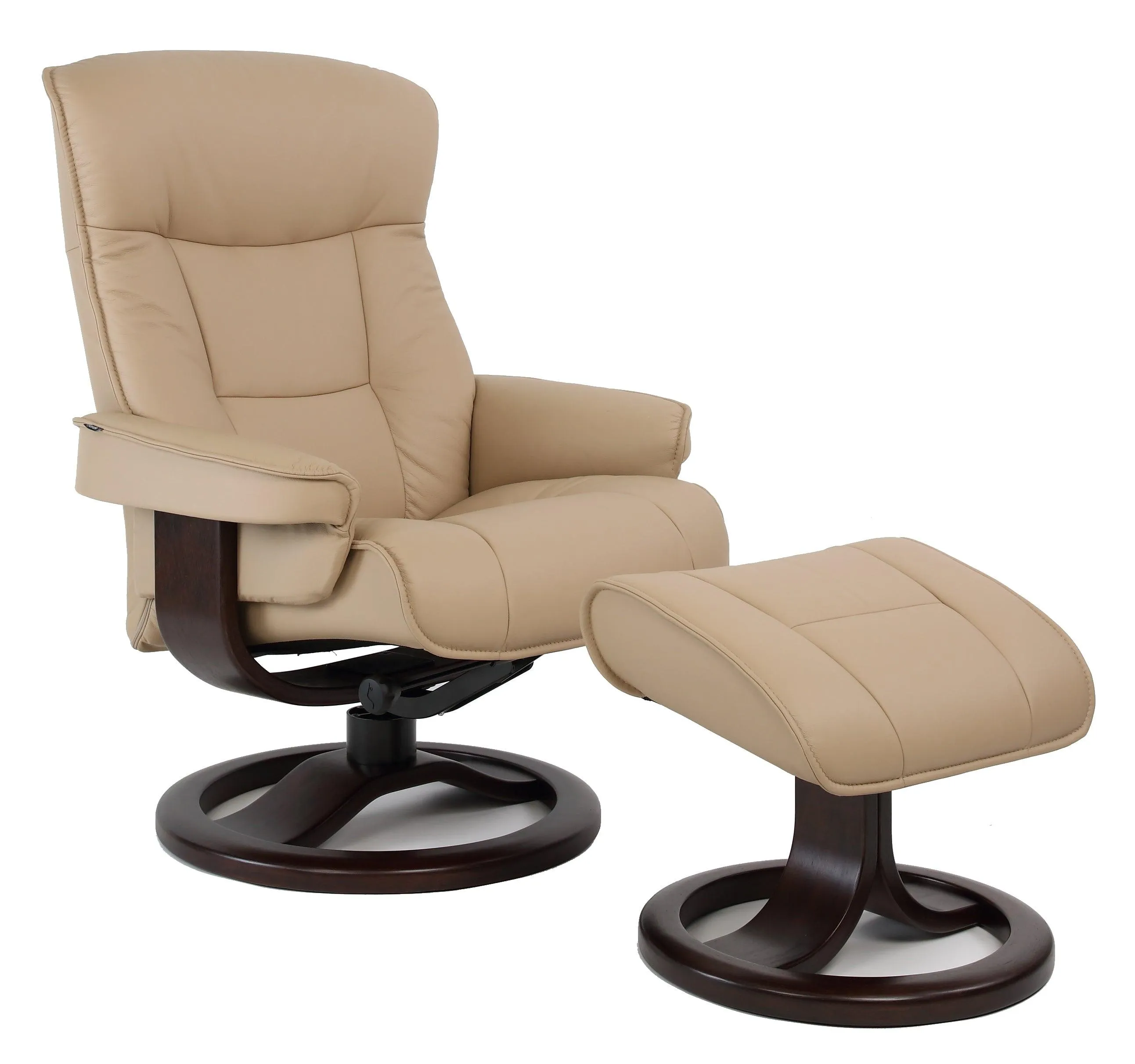 Bergen R Leather Reclining Chair in Havana