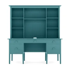 Big Cay Desk with Library Hutch