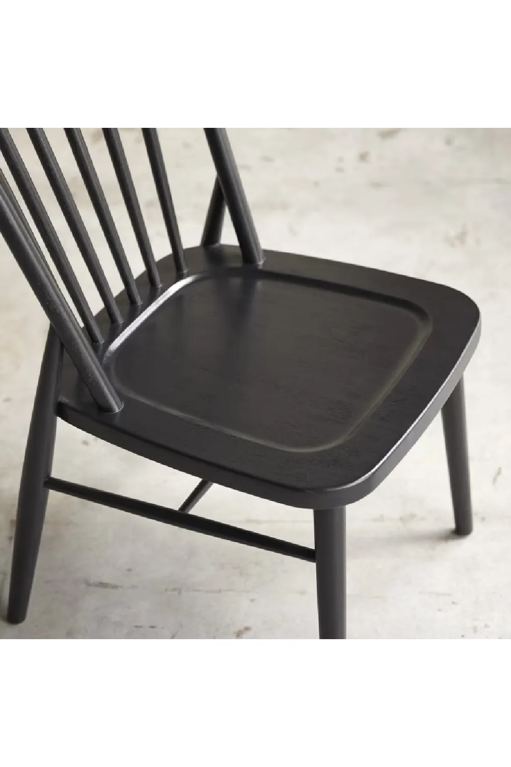 Black Acacia Dining Chair Set (2) | Tikamoon Leonor