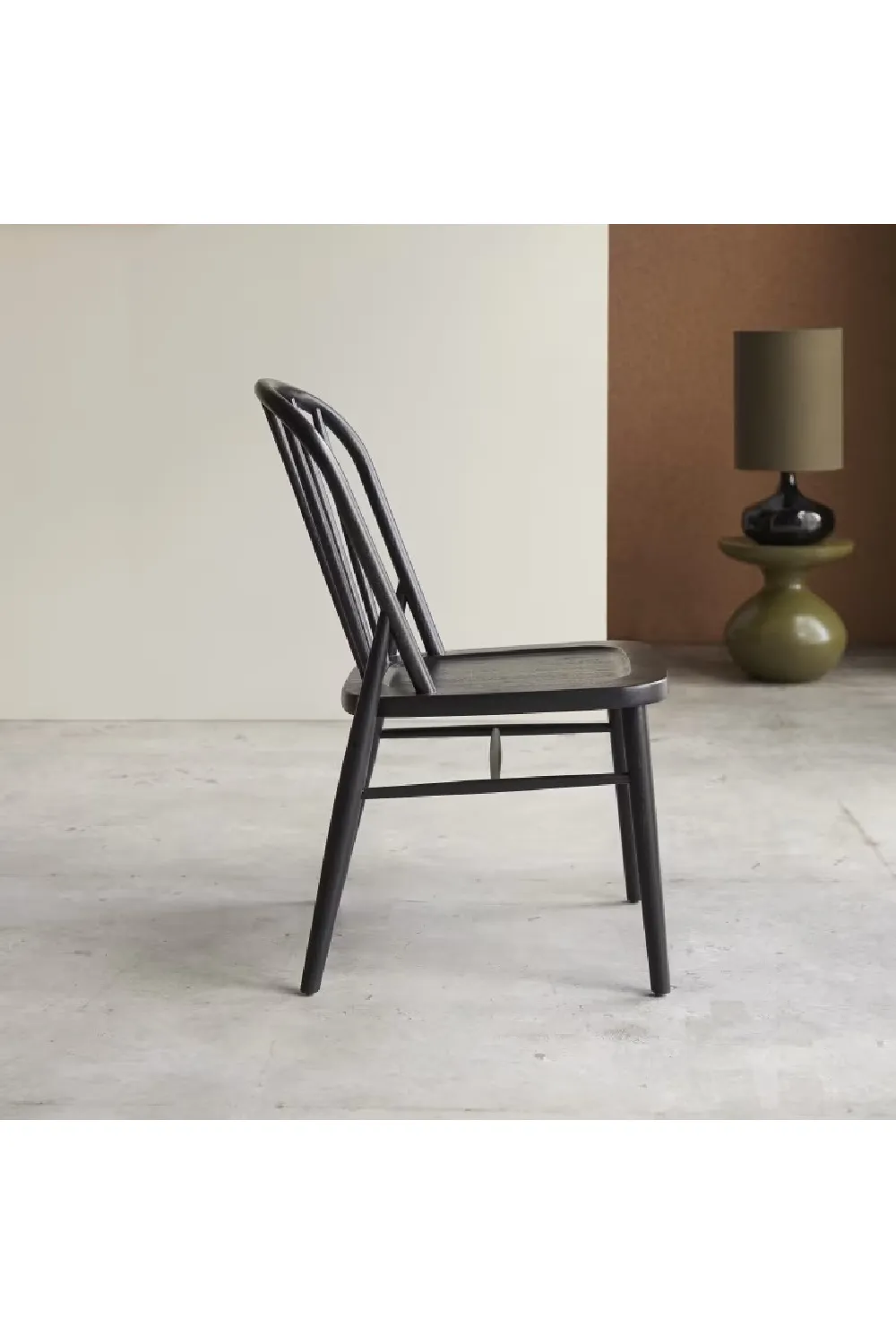 Black Acacia Dining Chair Set (2) | Tikamoon Leonor