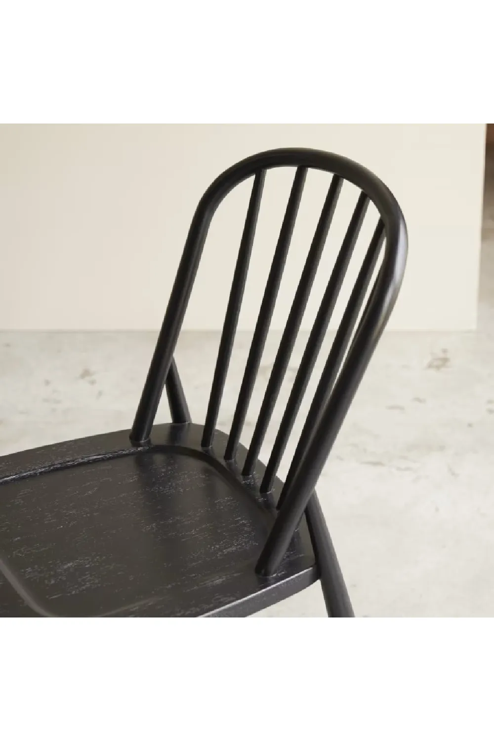 Black Acacia Dining Chair Set (2) | Tikamoon Leonor