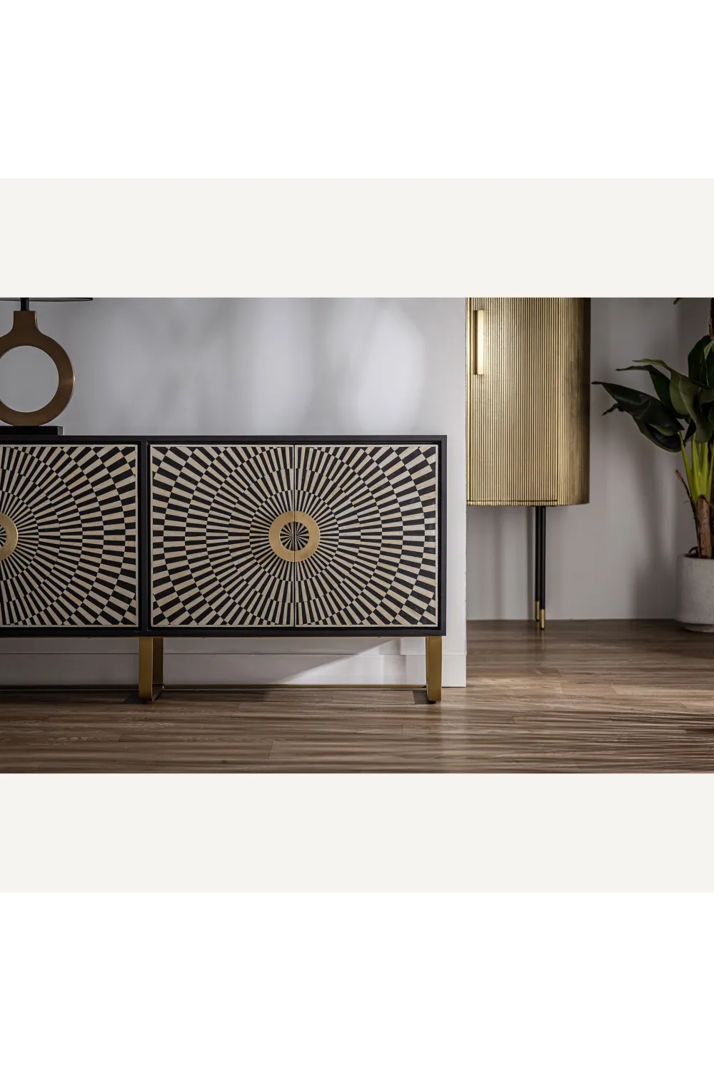 Black & White 4-Door Sideboard | Vical Home Gatsby