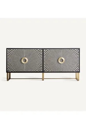 Black & White 4-Door Sideboard | Vical Home Gatsby