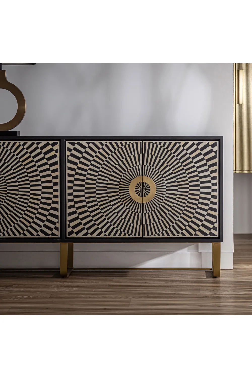 Black & White 4-Door Sideboard | Vical Home Gatsby