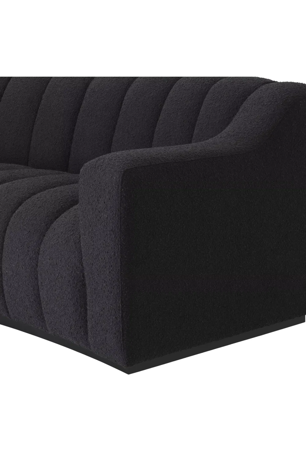 Black Bouclé Sofa | Eichholtz Kelly