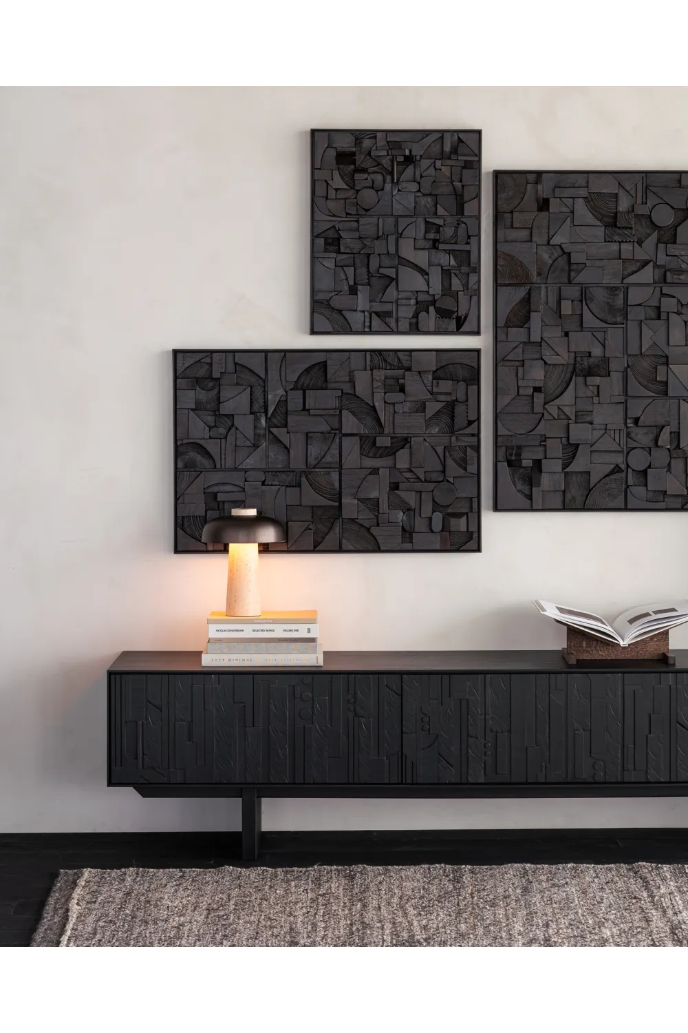 Black Mahogany TV Cabinet | Ethnicraft Mosaic