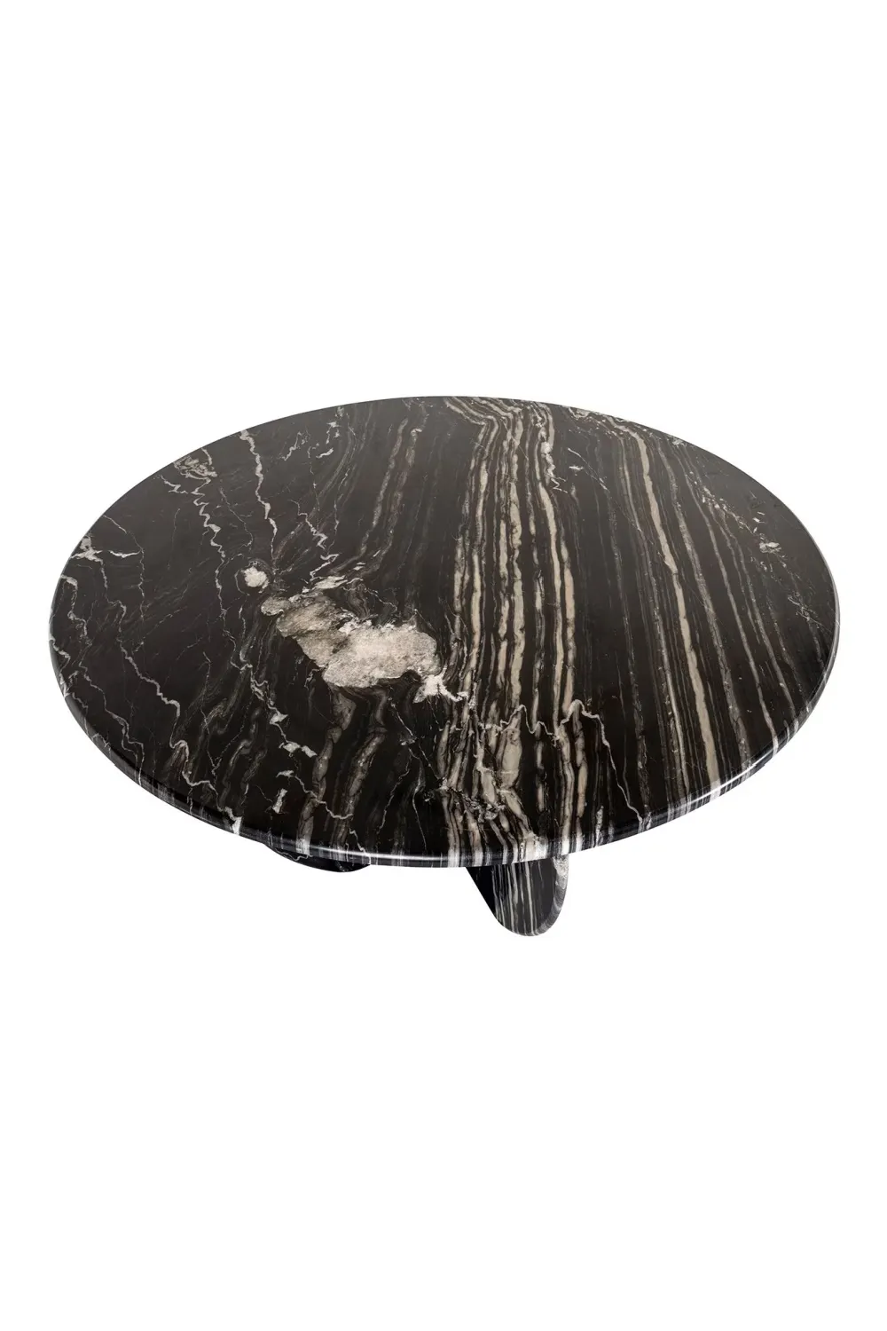 Black Marble Round Dining Table | OROA Bancroft