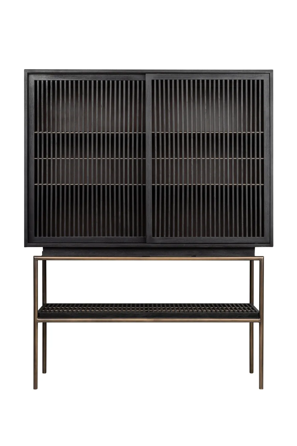 Black Mindi Wood Cabinet | Versmissen Tellem