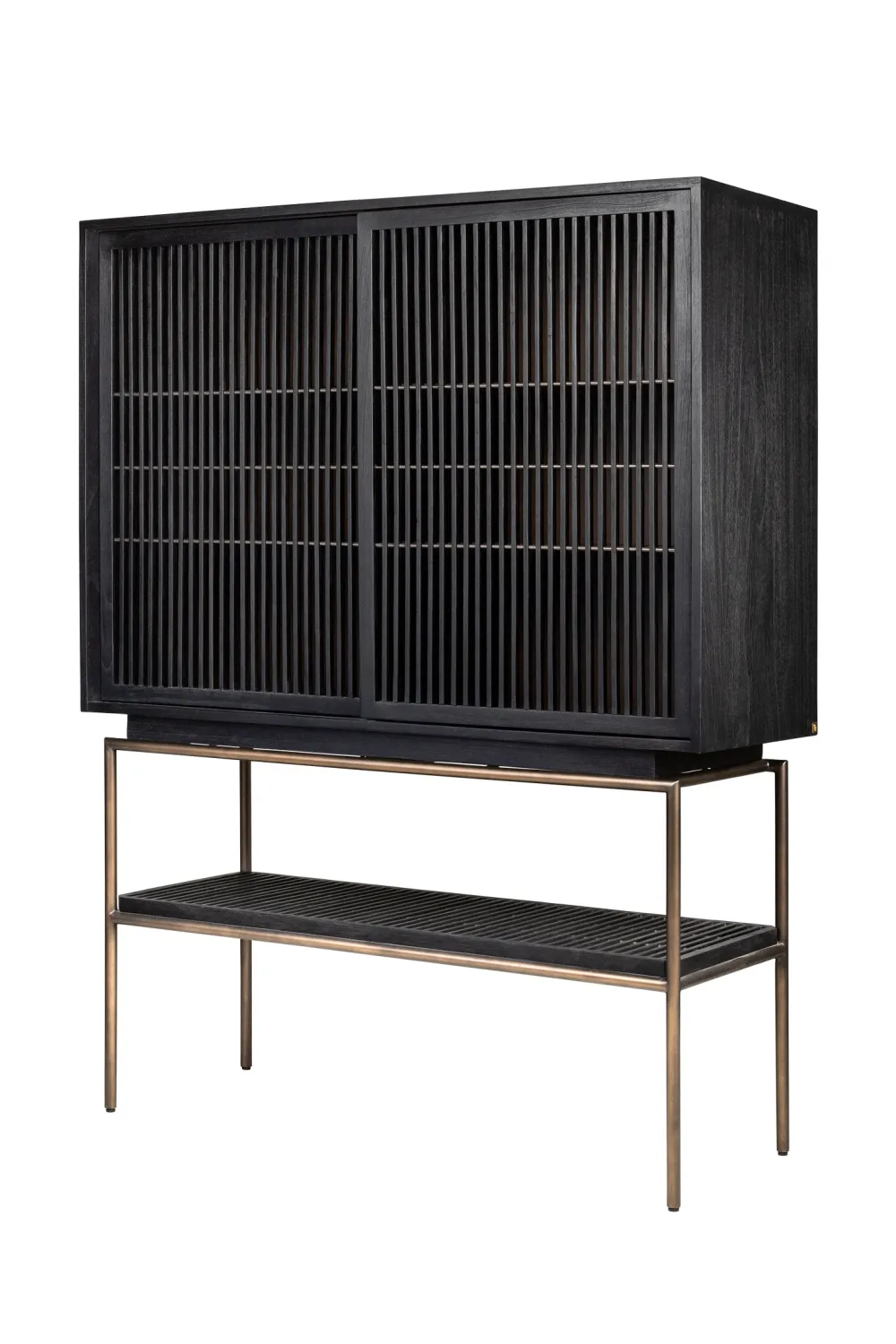 Black Mindi Wood Cabinet | Versmissen Tellem