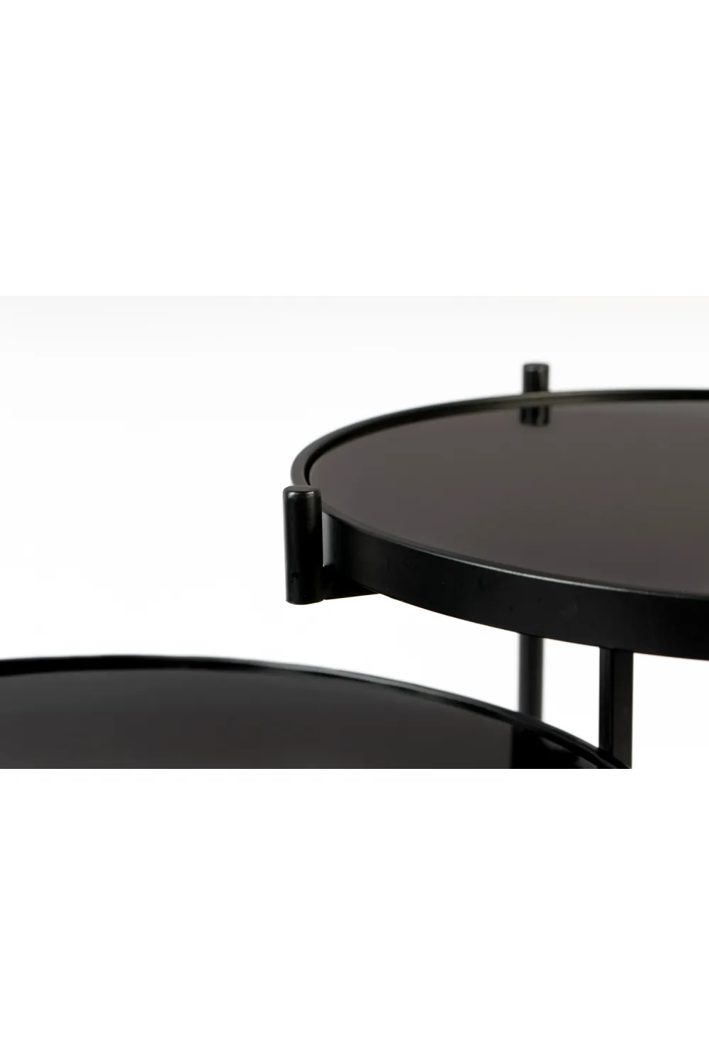 Black Mirror Double Side Table | DF LI