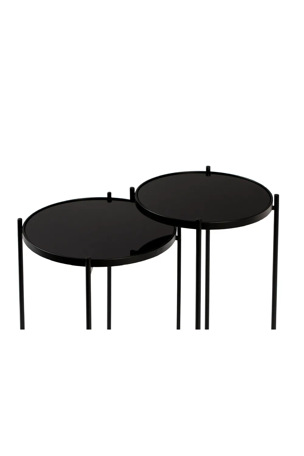 Black Mirror Double Side Table | DF LI