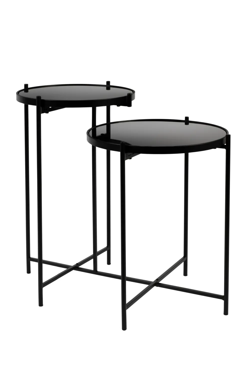 Black Mirror Double Side Table | DF LI