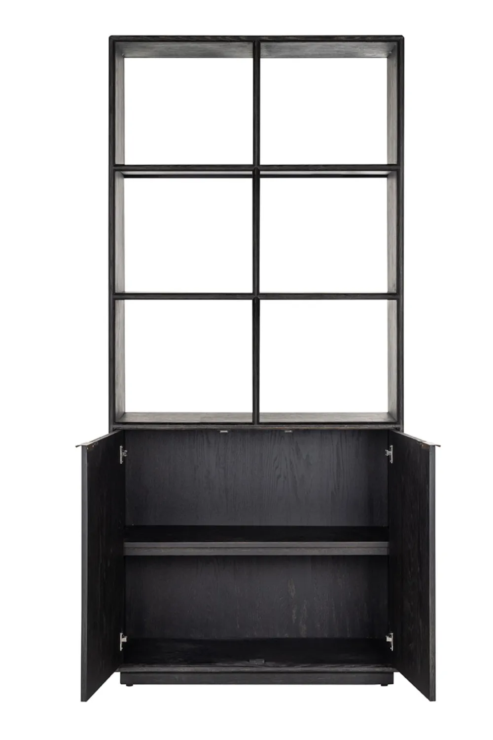 Black Oak 2-Door Bookcase | OROA Blackbone