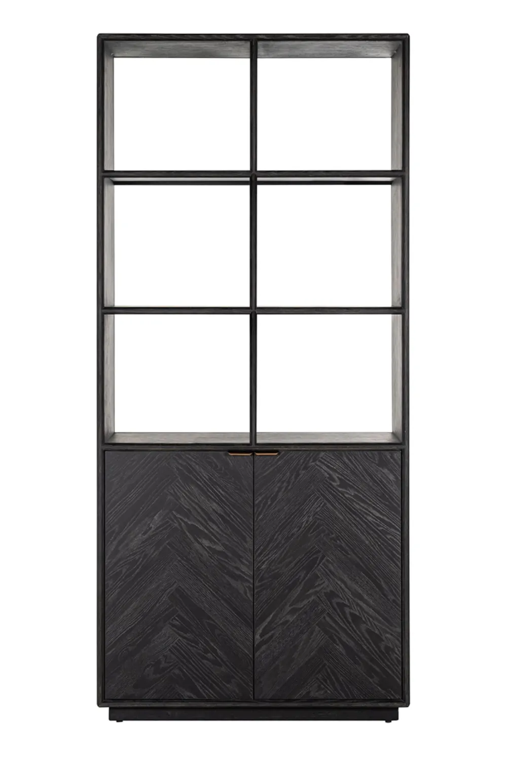 Black Oak 2-Door Bookcase | OROA Blackbone