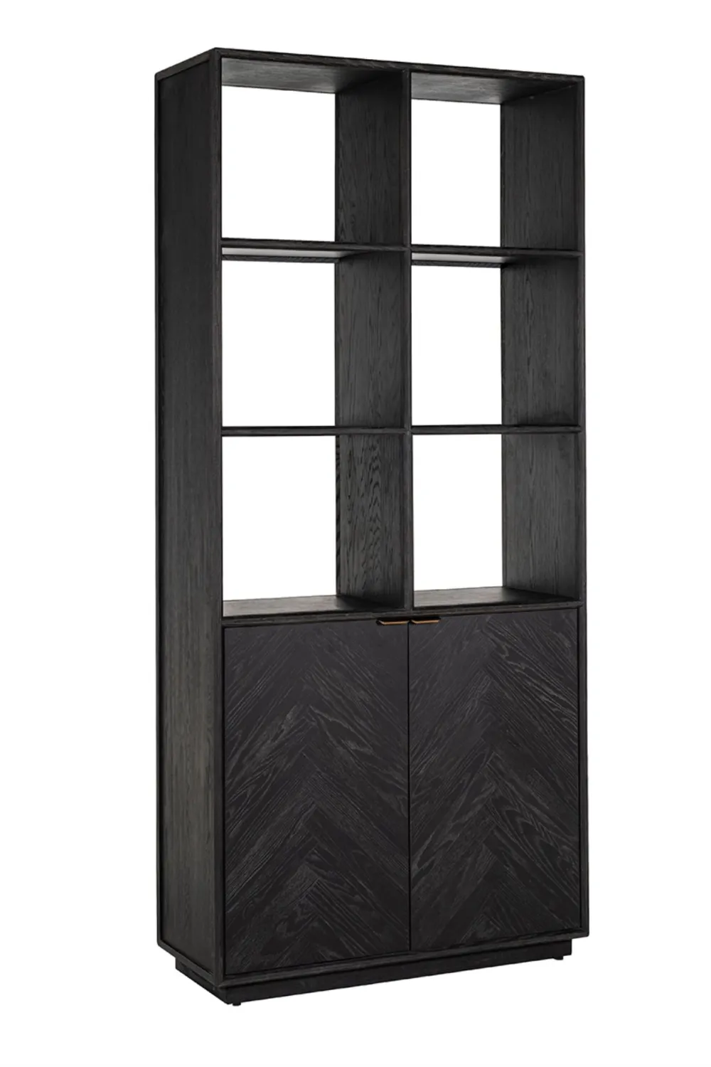 Black Oak 2-Door Bookcase | OROA Blackbone