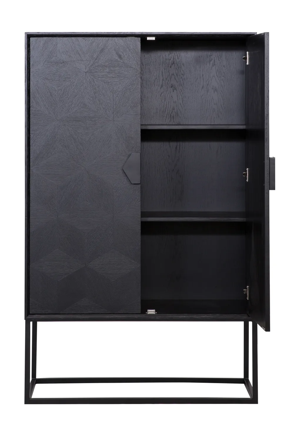 Black Oak Veneer Cabinet | OROA Blax